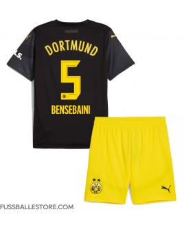 Günstige Borussia Dortmund Ramy Bensebaini #5 Auswärts Trikotsatzt Kinder 2024-25 Kurzarm (+ Kurze Hosen)